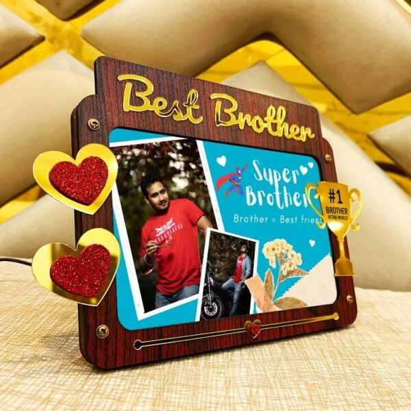 Best Brother Led Photo Frame - Gift For Brother - BB9-2