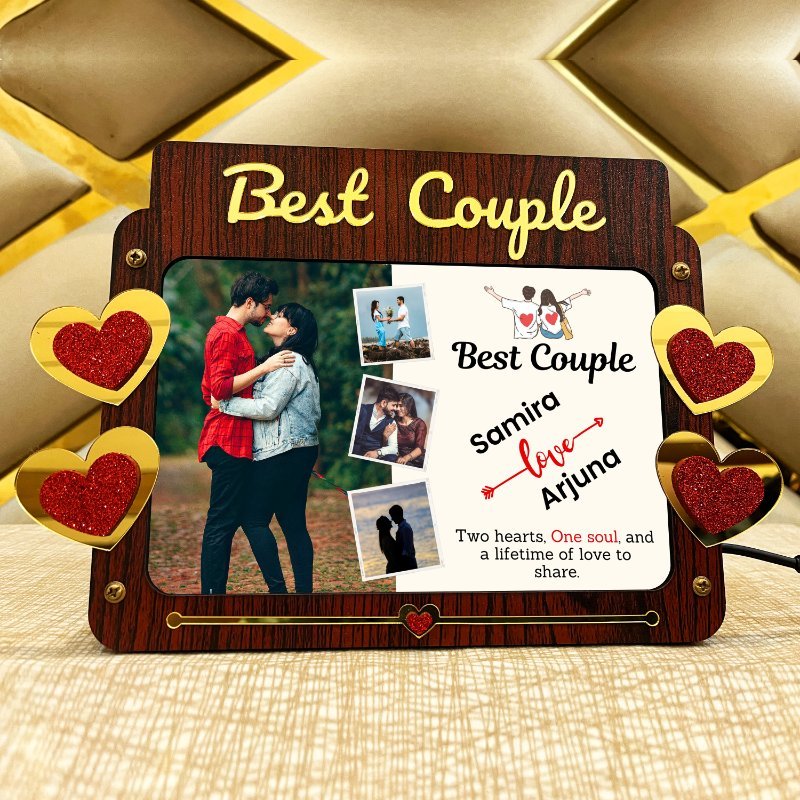Best Couple Led Photo Frame - Gift For Couple - BC24-1 Best Couple Led Photo Frame - Gift For Couple - BC24-1