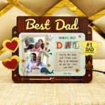 Best Dad Led Photo Frame - Gift For Father - BD6-1