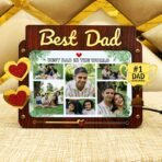 Best Dad Led Photo Frame - Gift For Father - BD8-1