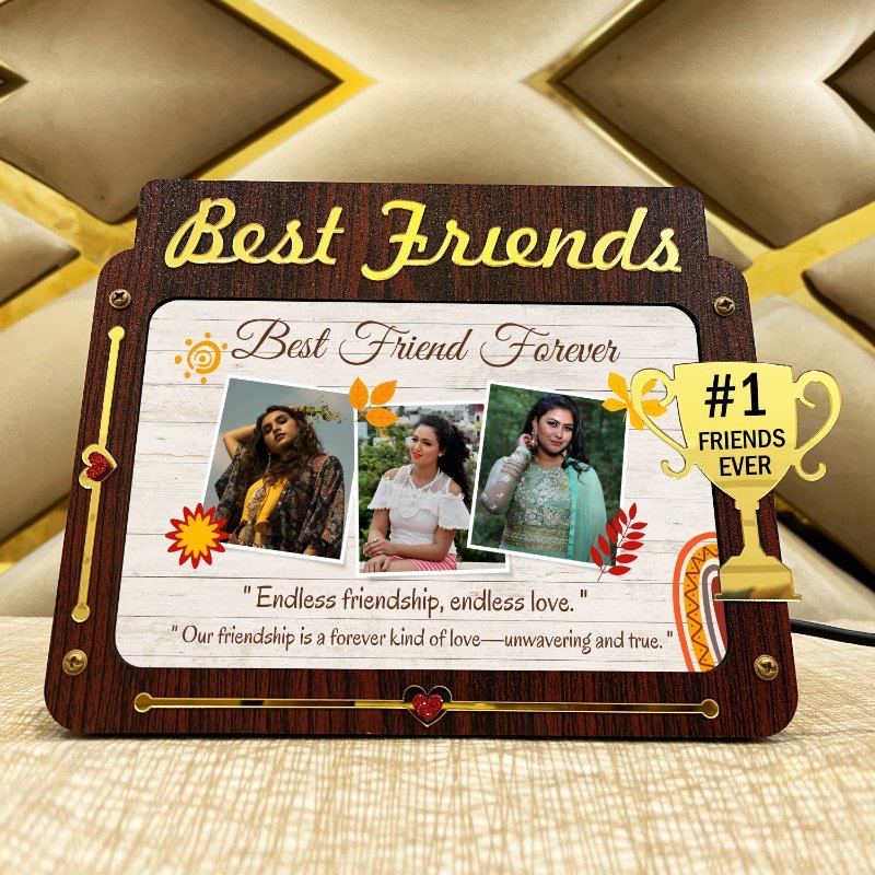 Best Friends Led Photo Frame - Gift For Friends - BF30-1 Best Friends Led Photo Frame - Gift For Friends - BF30-1
