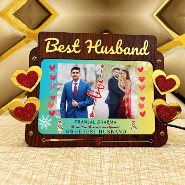 Best Husband Led Photo Frame - Gift For Husband - BH19-1