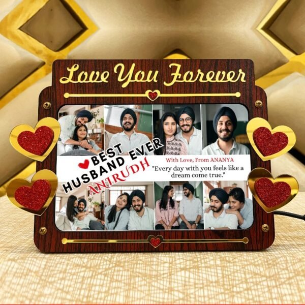 Best Husband Led Photo Frame - Gift For Husband - LYF18-1