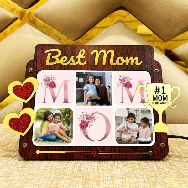 Best Mom Led Photo Frame - Gift For Mother - BM5-1