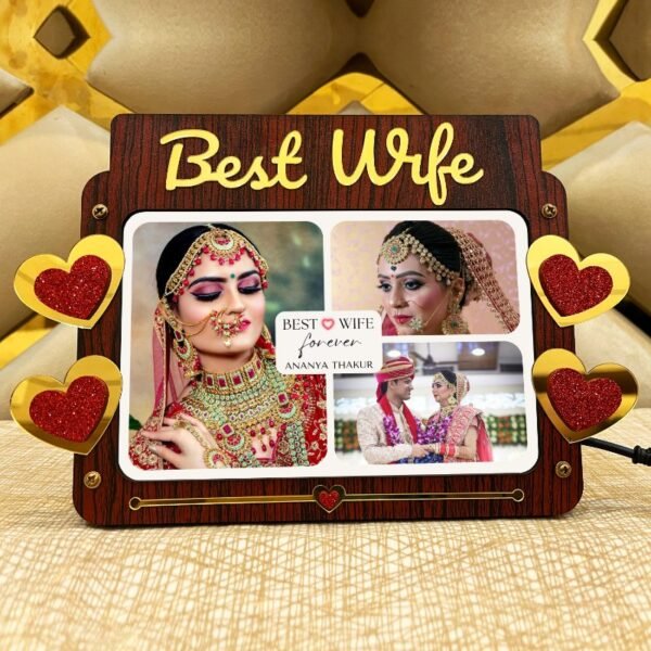 Best Wife Led Photo Frame - Gift For Wife - BW40-1